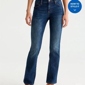 Aeropostale Dark Wash Mid Rise Boot Jeans